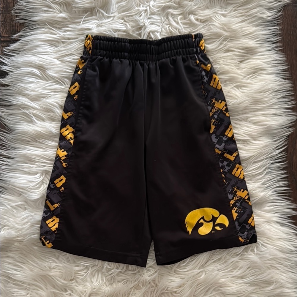 Black and Gold Iowa Hawkeyes Athletic Shorts